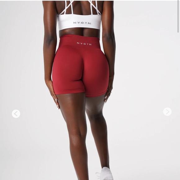 NVGTN Carmine Solid Seamless Shorts - Picture 2 of 2